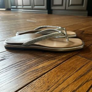 Vionic Tan Sandals with Contoured Footbed